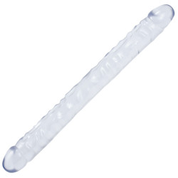 Crystal Jellies Double gode Jelly Clear 44 x 4.3 cm